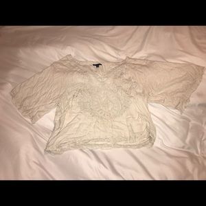 Loose Embroidered American Eagle Top